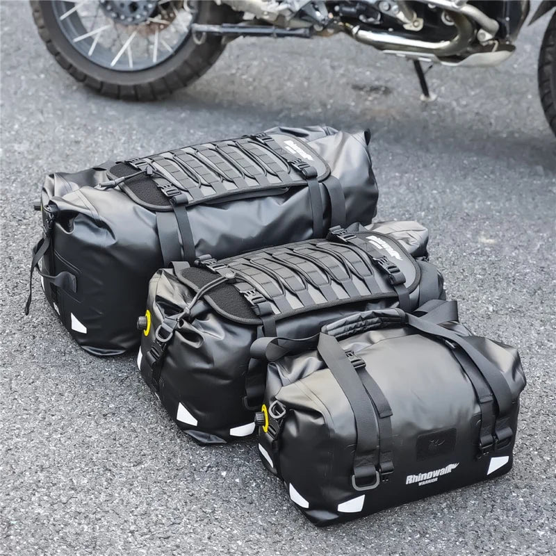 Sacoche de Selle Moto Étanche – Grande Capacité & Fixation Universelle